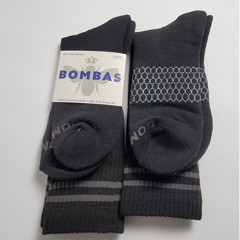 Bombas Crew Socks Honeycomb Arch Support Donation NWT Mens  Large 9.5-13 Unisex